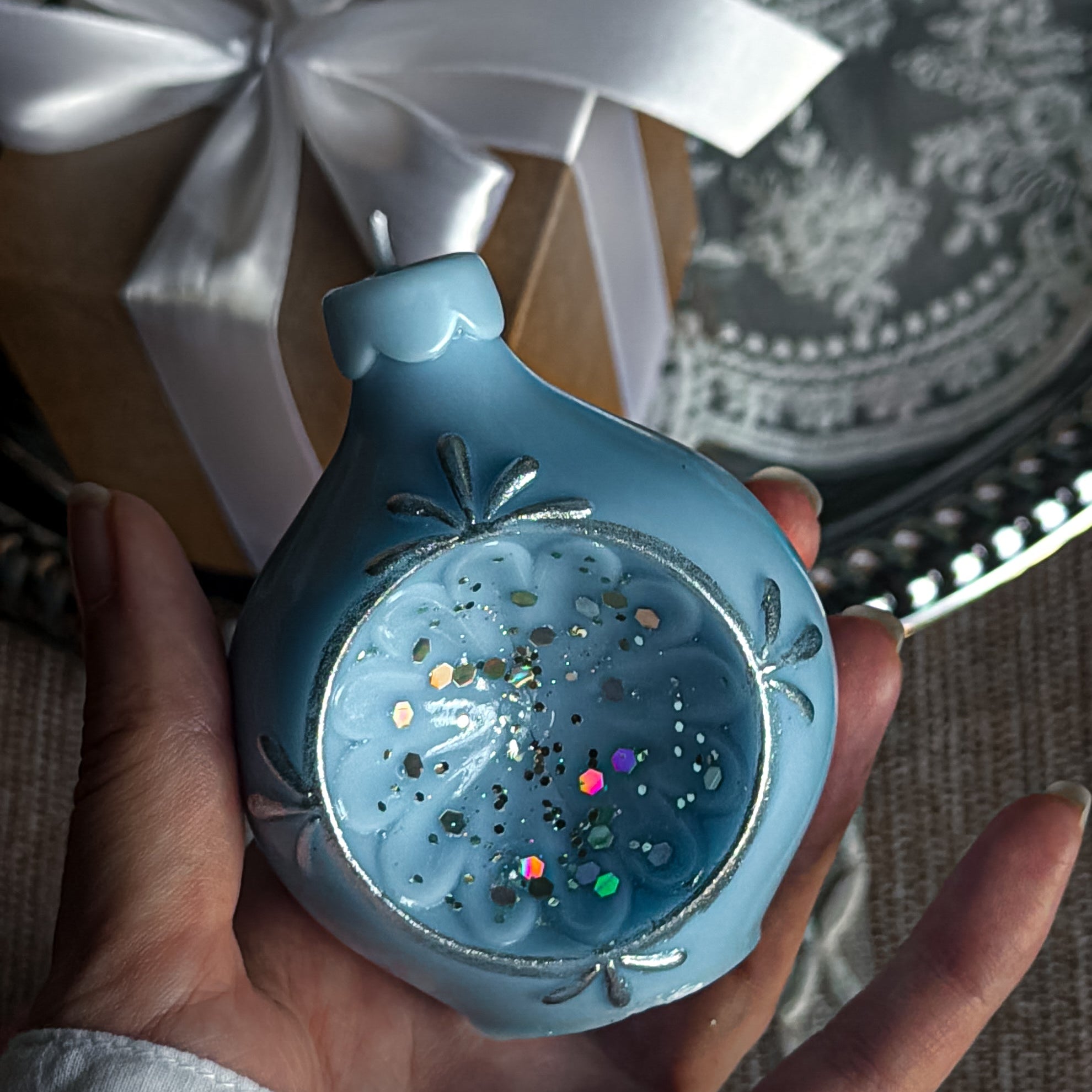 Christmas Candle Gift Set: Handmade Holiday Decor | Festive hostess winter gift