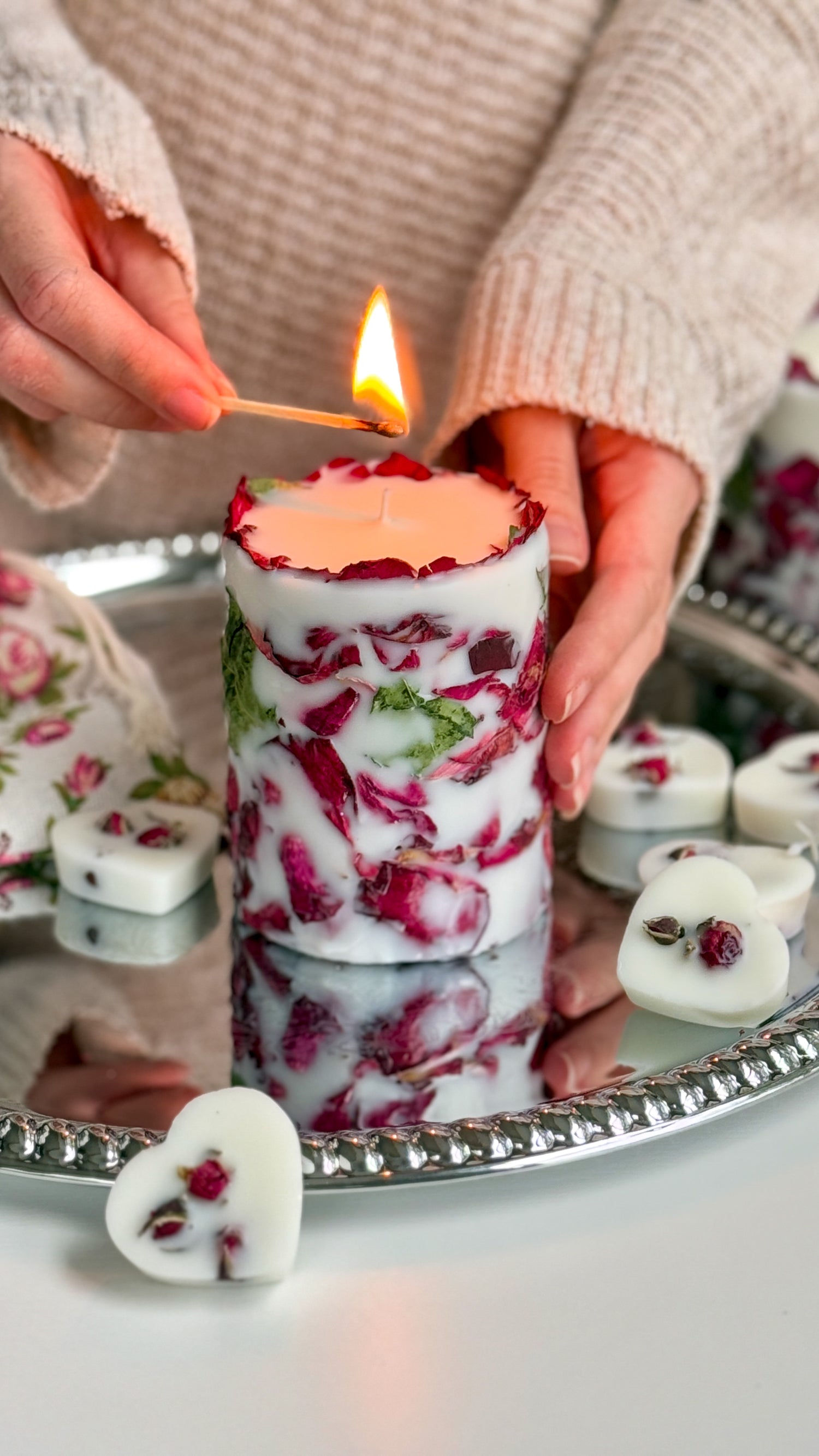 Unique Rose Candle for Mom | Best Gifts for Her | Mother&