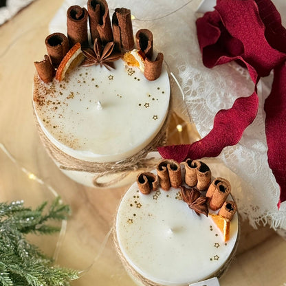 Cinnamon Soy Candle Gift Box: Holiday Cozy Present