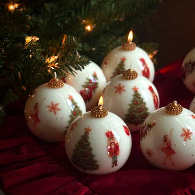 1 pc Vintage Style Christmas Candle Ornament: unique christmas decorations | nutcracker holiday xmas gift